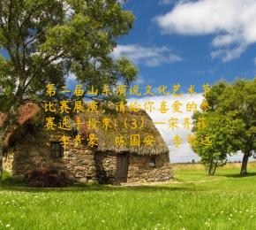 第二届山东演说文化艺术节比赛展演，请给你喜爱的参赛选手投票!（3）—宋齐菲、李贵豪、陈国安、李智远